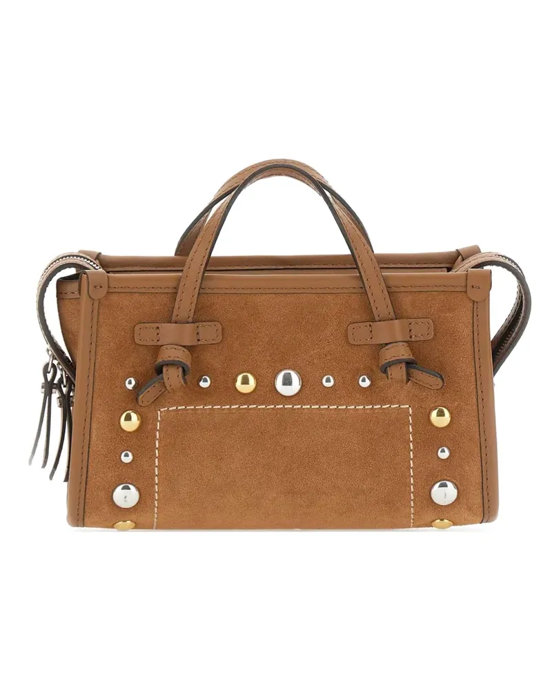 Gianni Chiarini Miss Marcella suede tote bag - Braun Braun