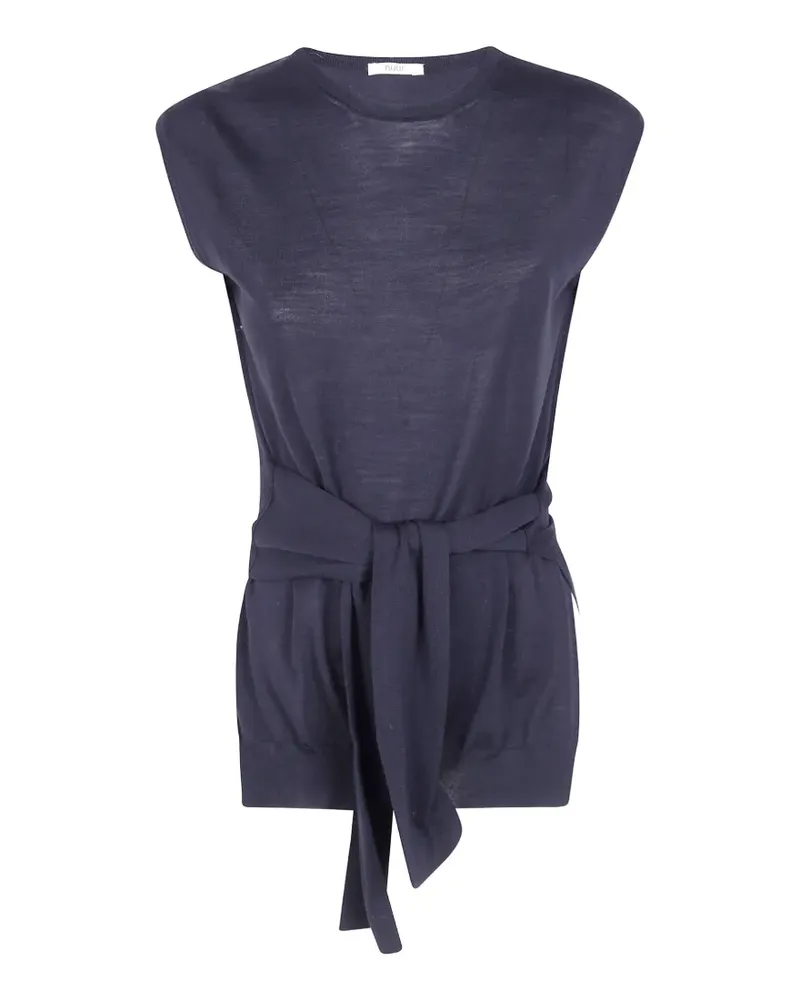 Nuur belted sleeveless sweater - Schwarz Schwarz