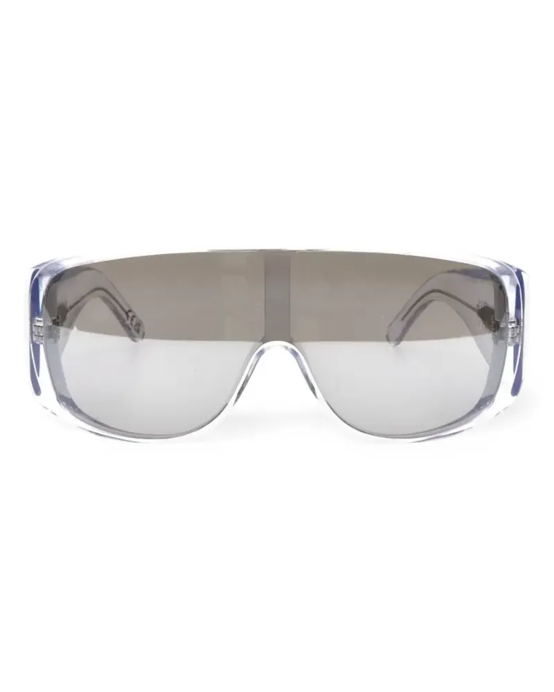 Maison Margiela Sonnenbrille im Oversized-Look - Weiß Weiß