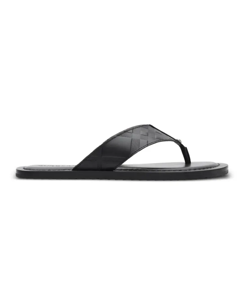 Burberry embossed check leather Pavilion sandals - Schwarz Schwarz