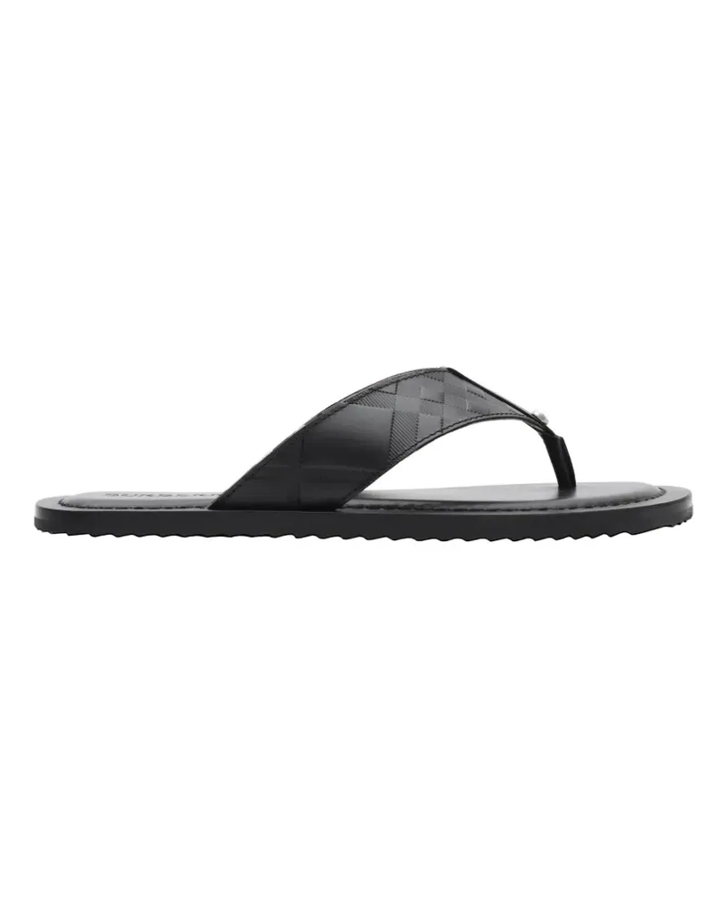 Burberry embossed check leather Pavilion sandals - Schwarz Schwarz