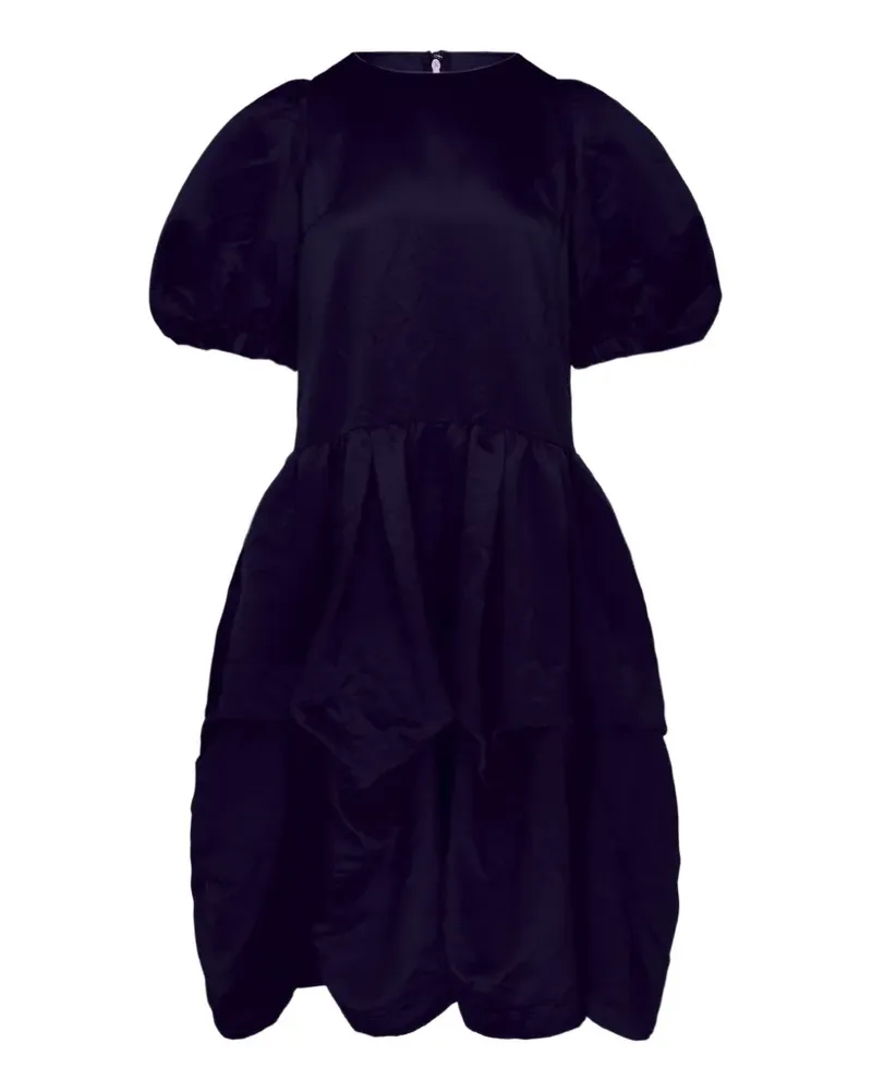 Comme des Garçons puff-sleeve ruffled dress - Blau Blau