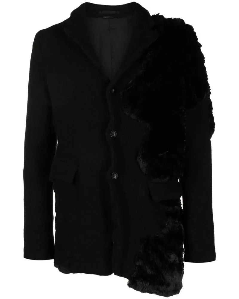 Comme des Garçons Sakko mit Kontrasteinsatz - Schwarz Schwarz