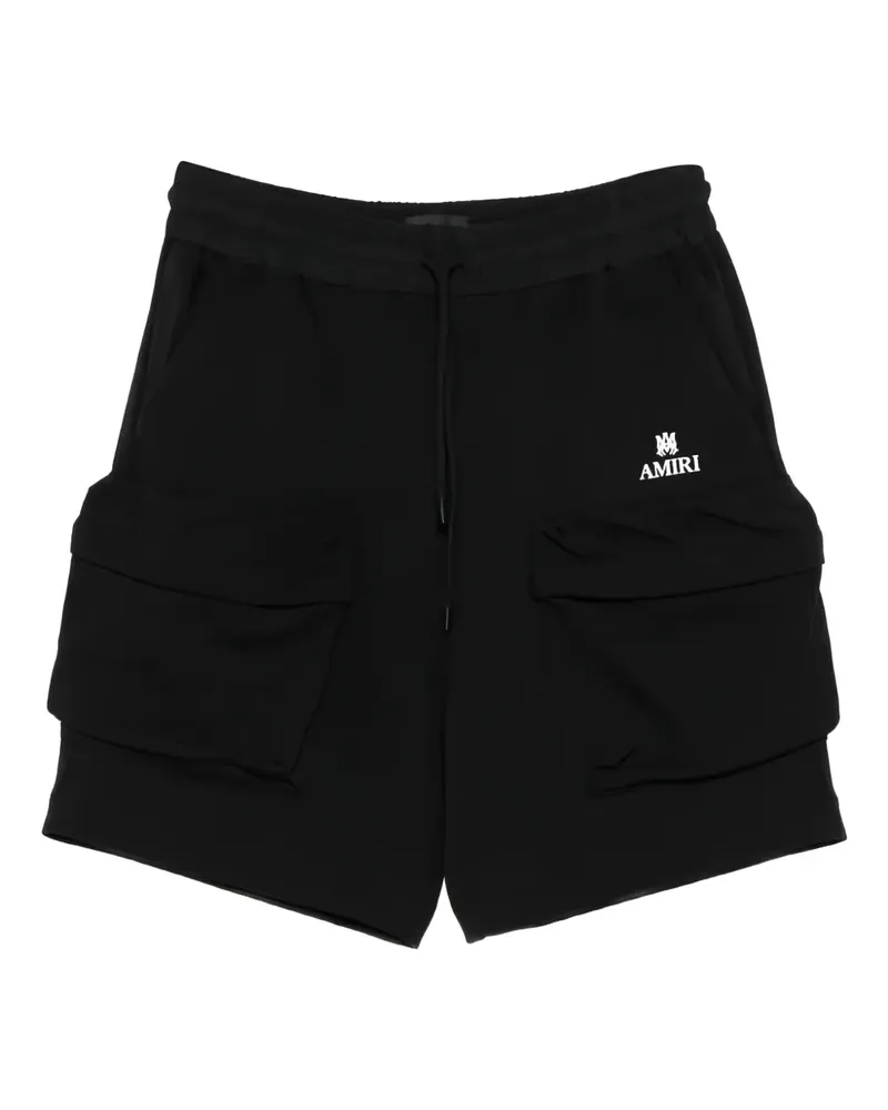 Amiri Cargo-Shorts mit Logo - Schwarz Schwarz