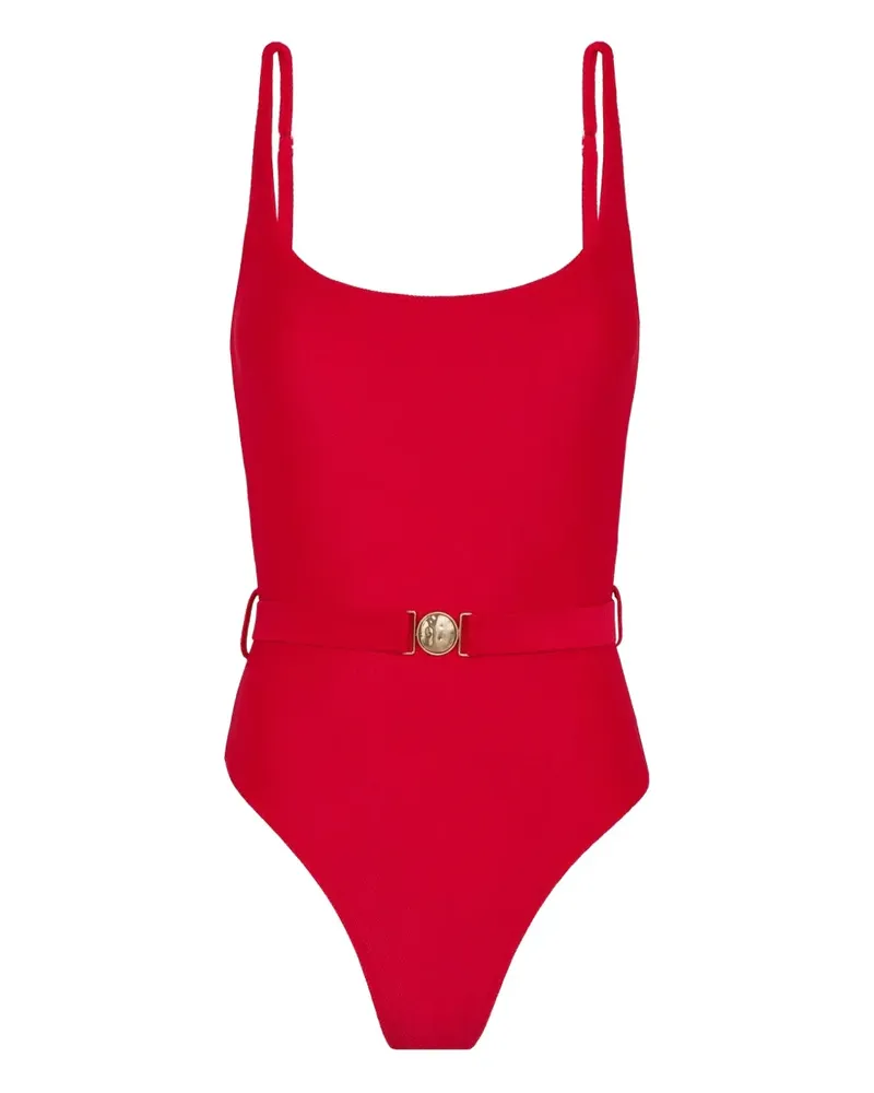 Lenny Niemeyer Gerippter Badeanzug - Rot Rot