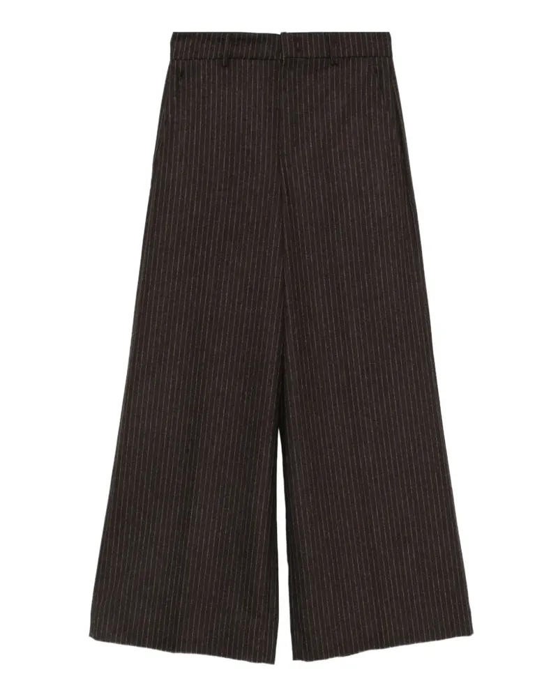 Rossi Palazzohose mit Nadelstreifen - Braun Braun