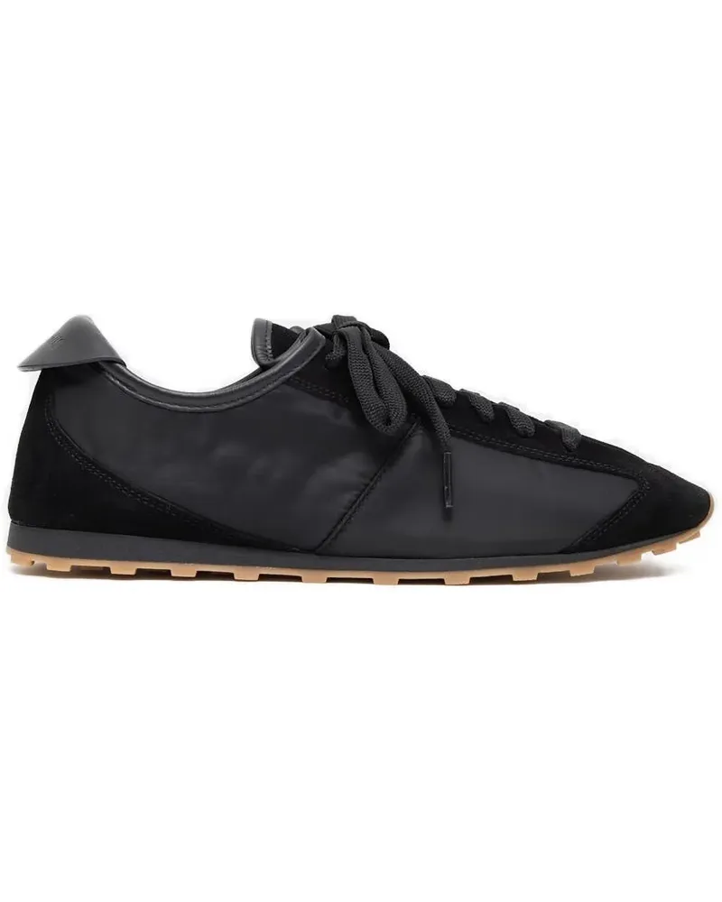 Jacquemus suede-panel nylon trainers - Schwarz Schwarz