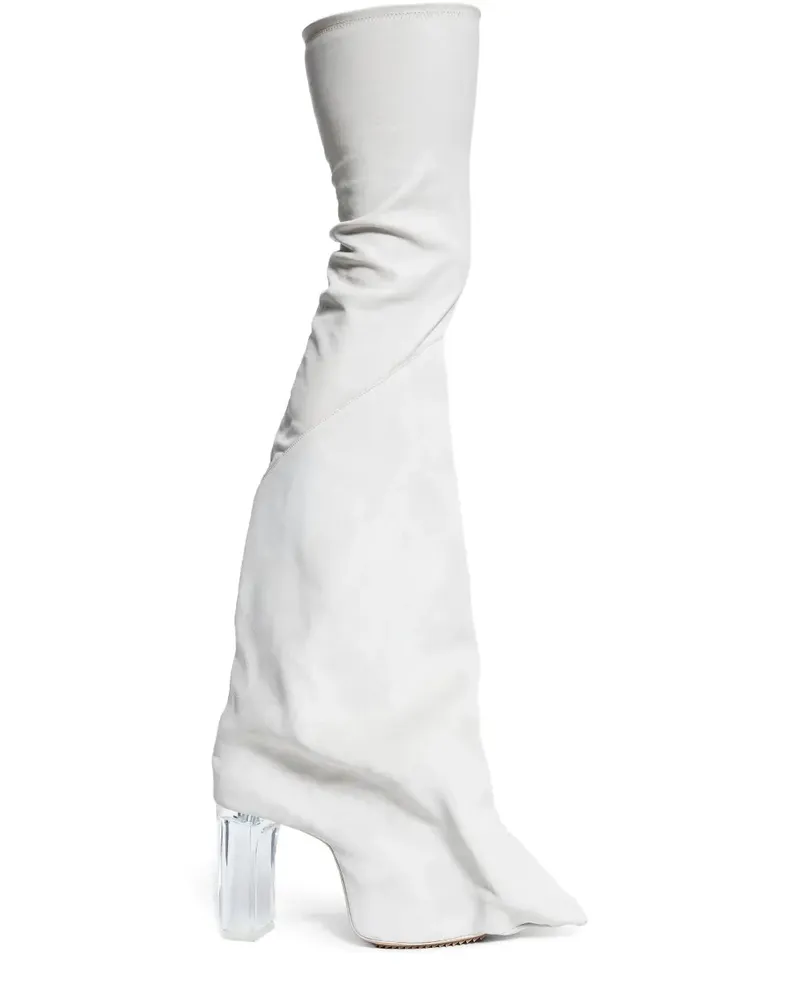 Rick Owens Hollywood Taco Kiss Stiefel - Weiß Weiß