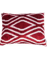 Les-Ottomans Doppelseitiges Kissen (40cm x 50cm Rot