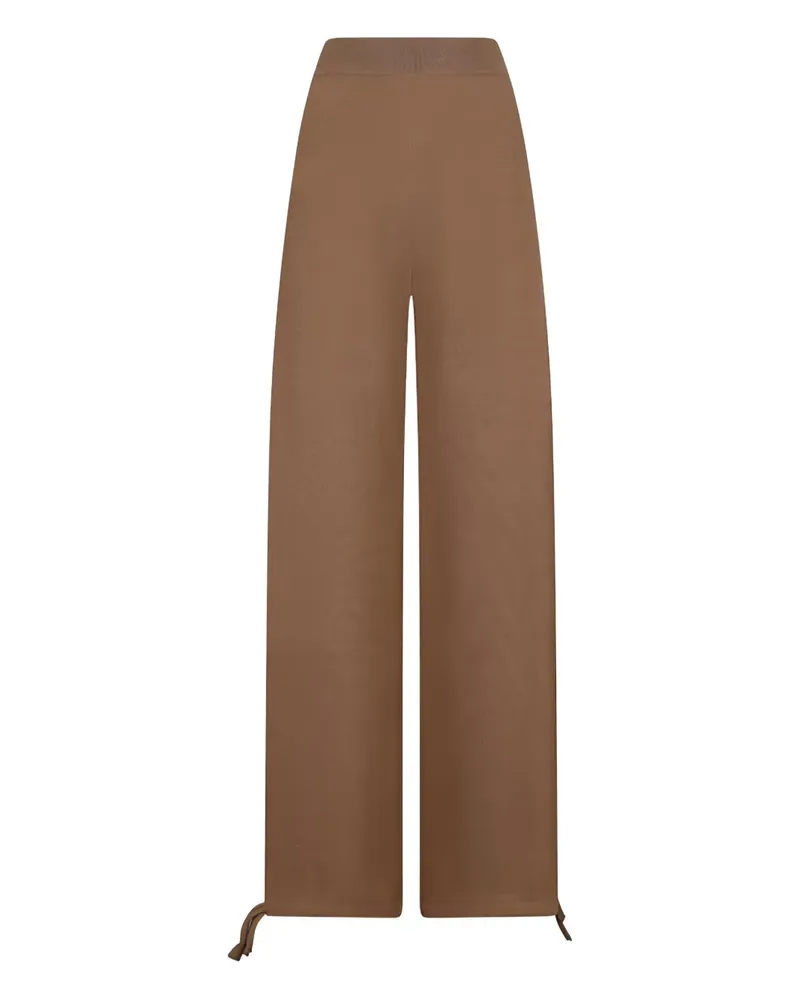 Max Mara Hose mit elastischem Bund - Braun Braun