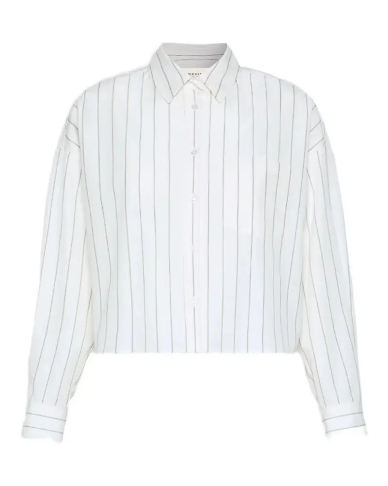Max Mara cotton shirt with a contrasting back - Weiß Weiß
