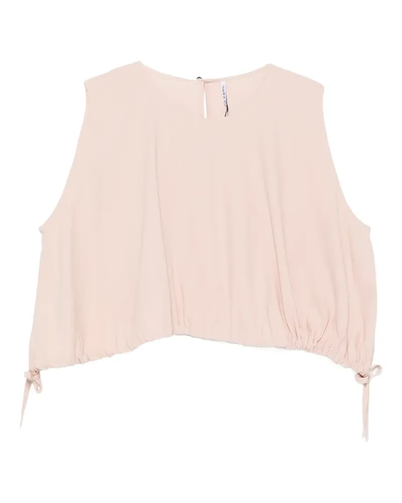 Liviana Conti drawstring-hem sleeveless top - Rosa Rosa