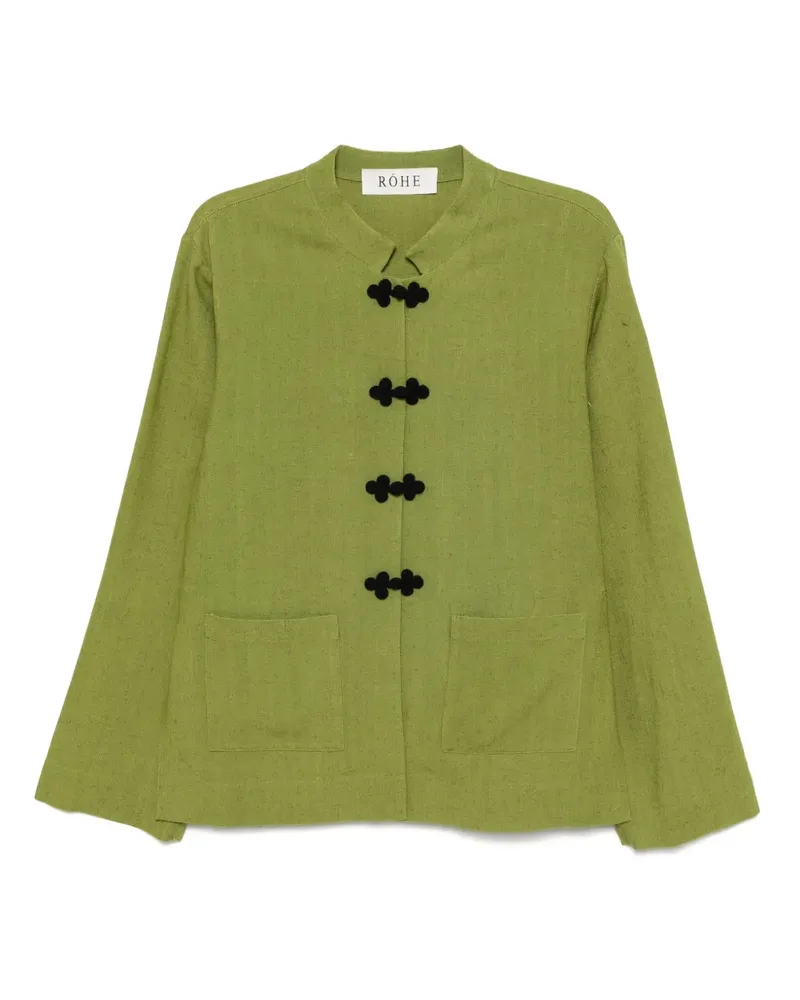 Róhe Jacke mit Mandarinkragen - Grün Grün