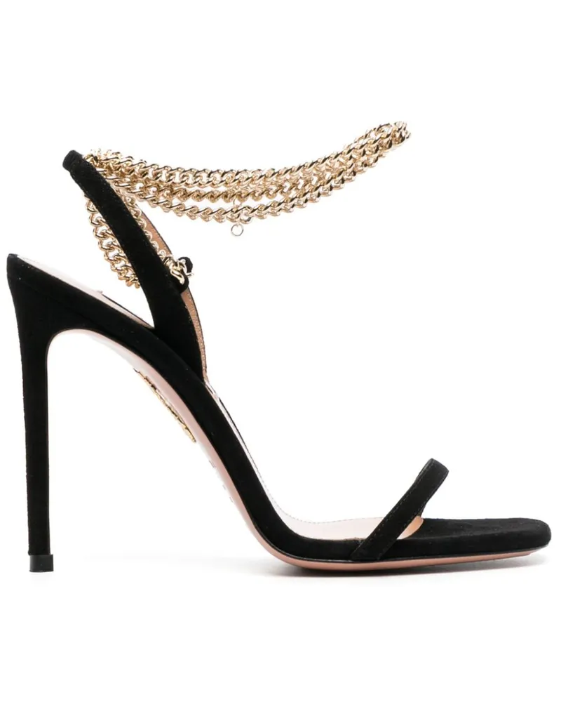 Aquazzura Pumps aus Wildleder 116mm - Schwarz Schwarz