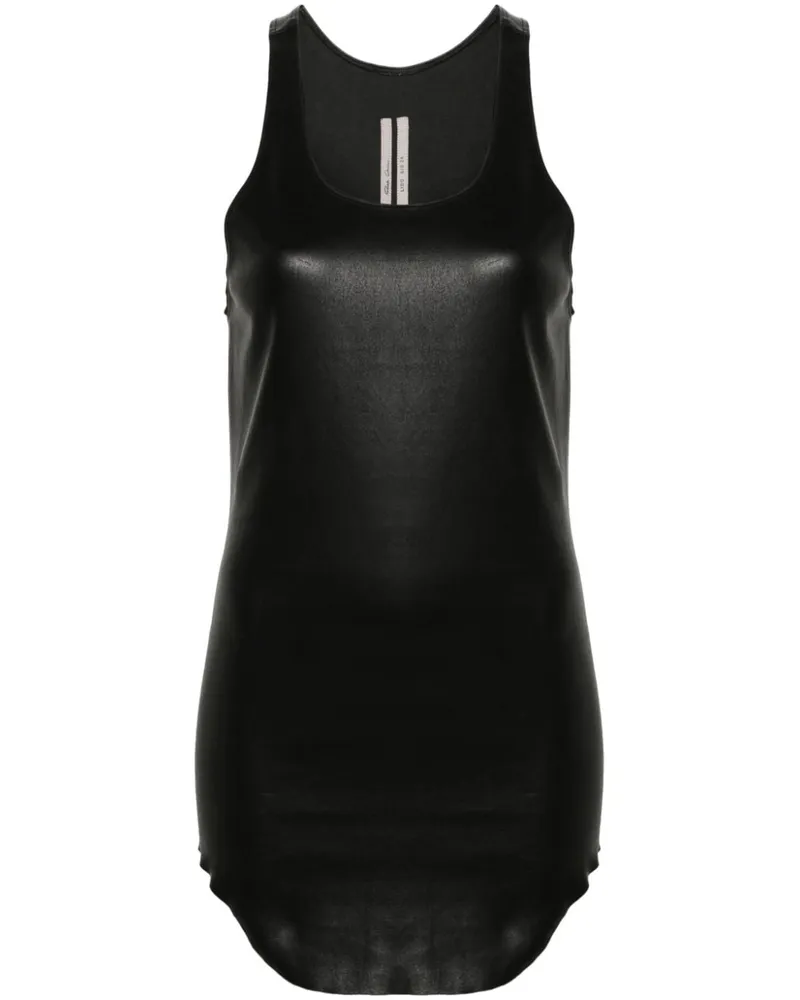 Rick Owens Trägershirt aus Leder - Schwarz Schwarz