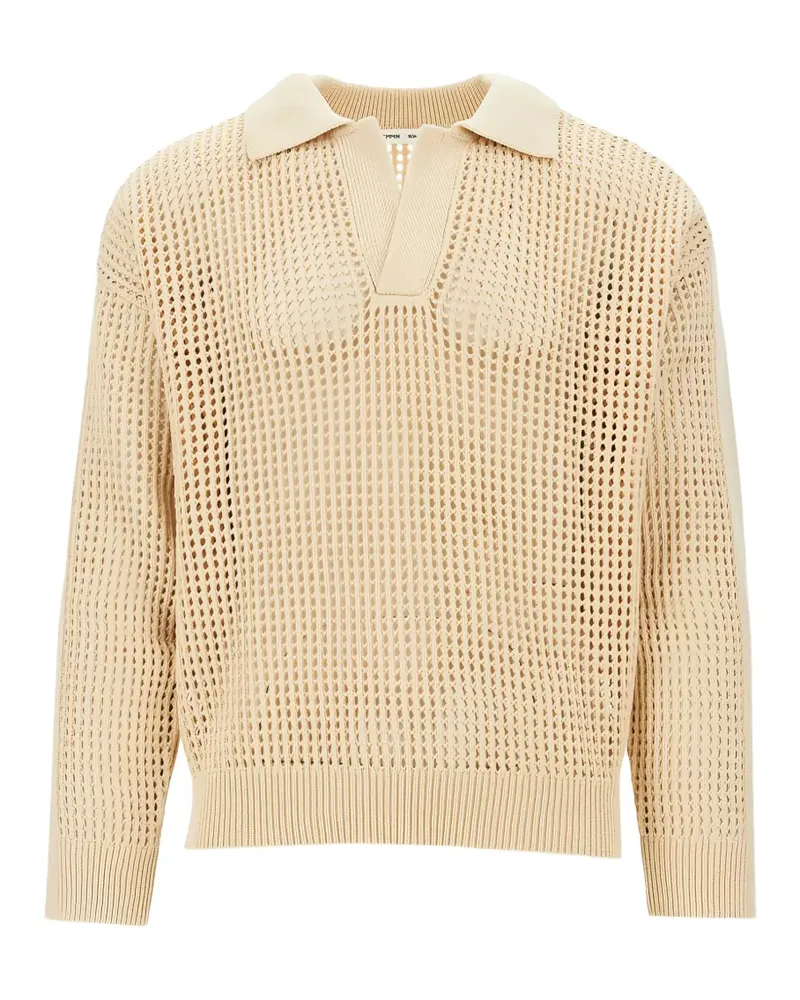CMMN SWDN Arram open-knit sweater - Nude Nude