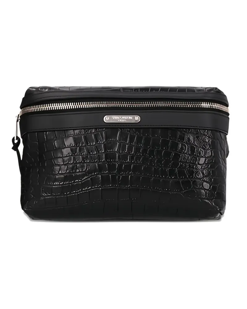 Saint Laurent Texturierte Gürteltasche - Schwarz Schwarz