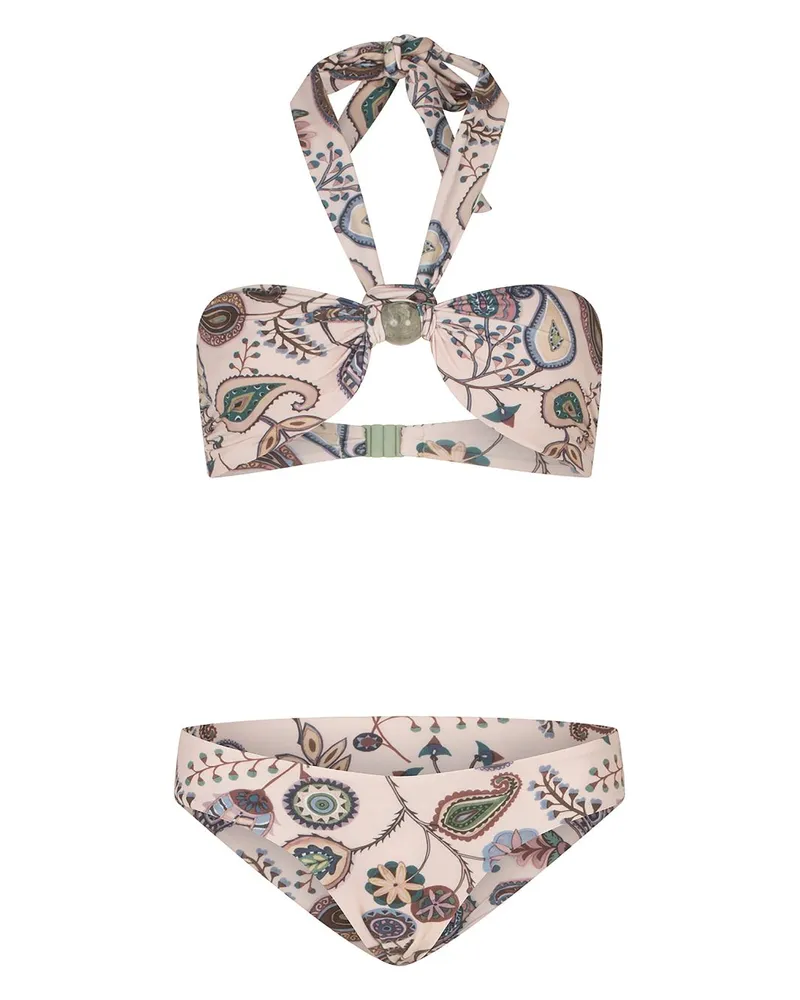 Silvia Tcherassi Valderice Bikini mit Paisley-Print - Blau Blau