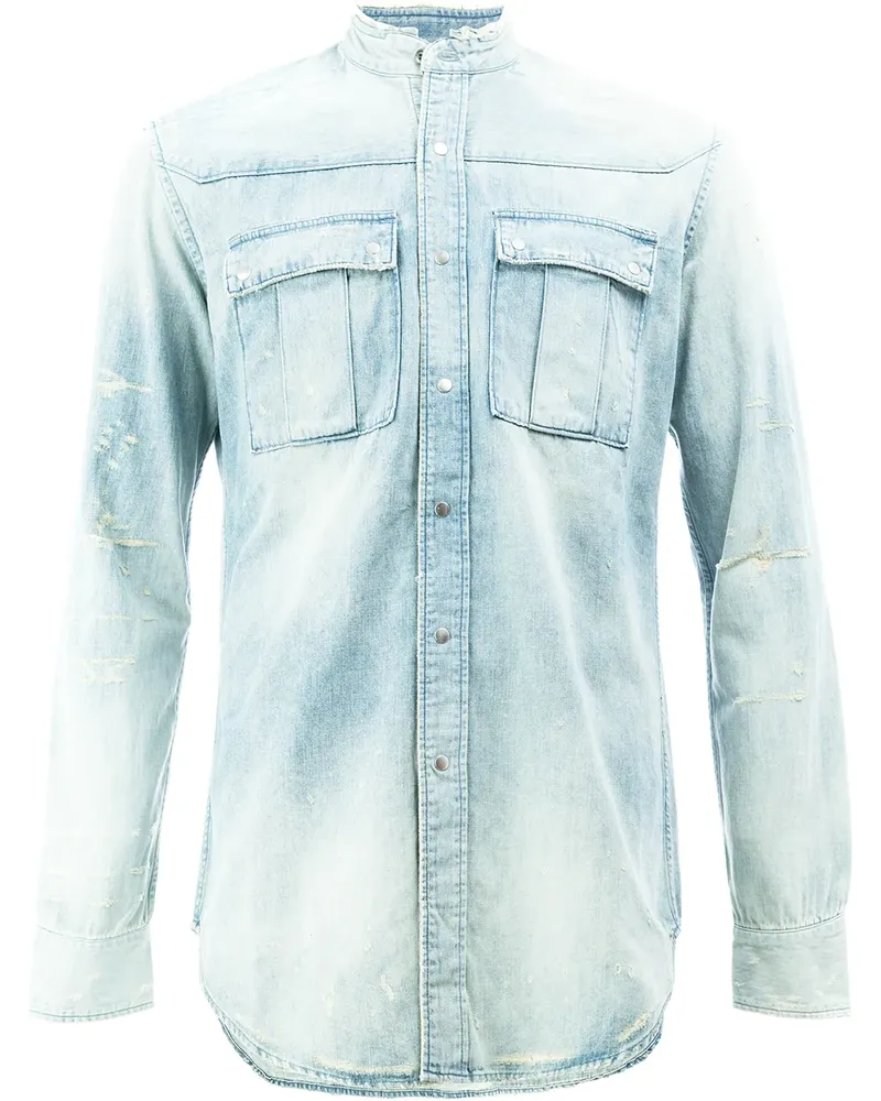 Balmain Klassisches Jeanshemd - Blau Blau