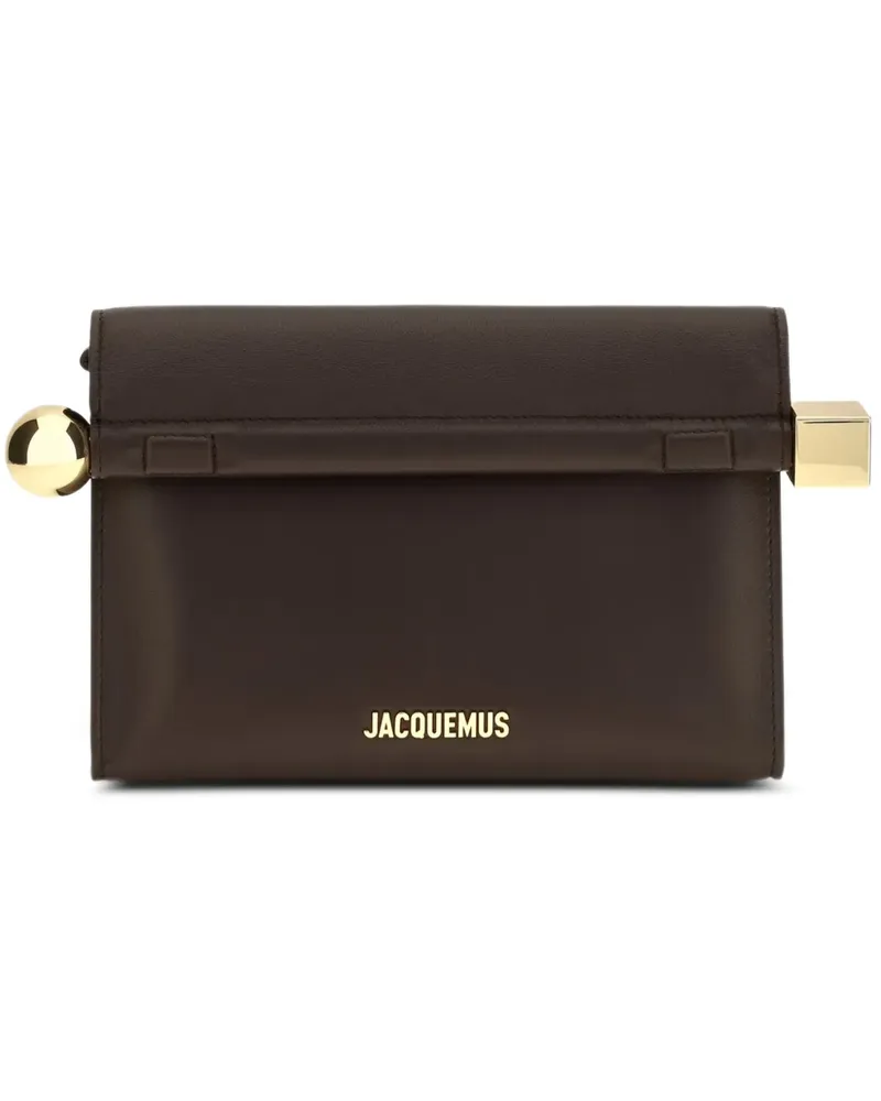 Jacquemus The Rond Carré Clutch - Braun Braun