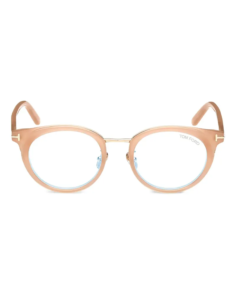 Tom Ford Brille mit rundem Gestell - Rosa Rosa