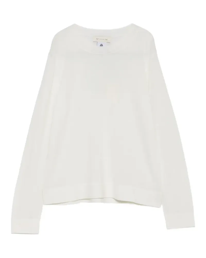 Max Mara Langärmeliger Pullover - Weiß Weiß