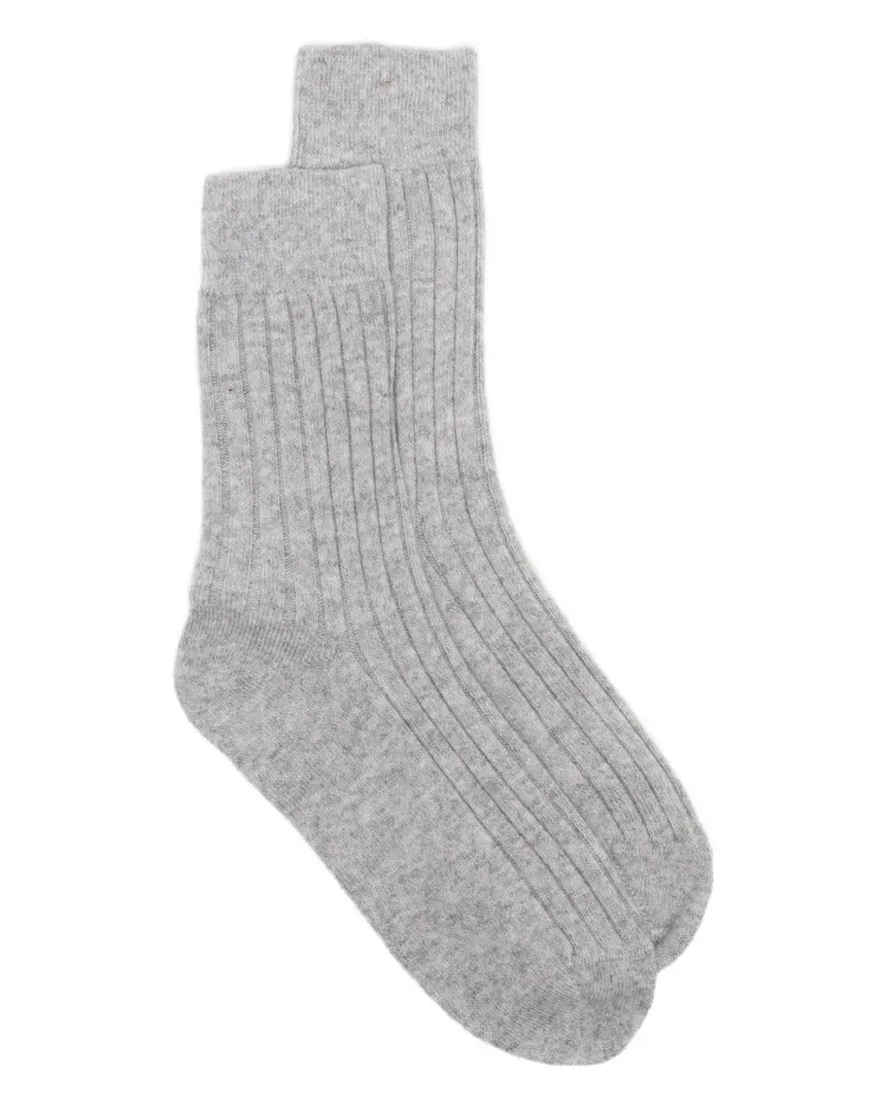 Tom Ford Gerippte Socken - Grau Grau
