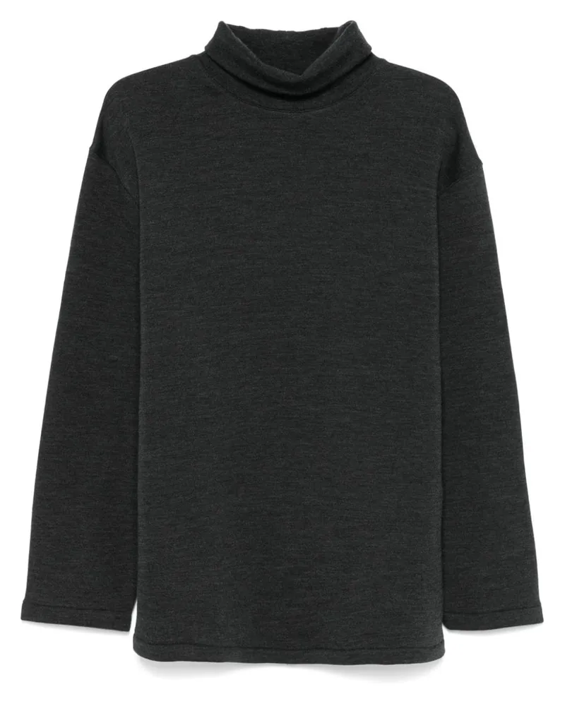 Christophe Lemaire Meliertes Sweatshirt - Schwarz Schwarz