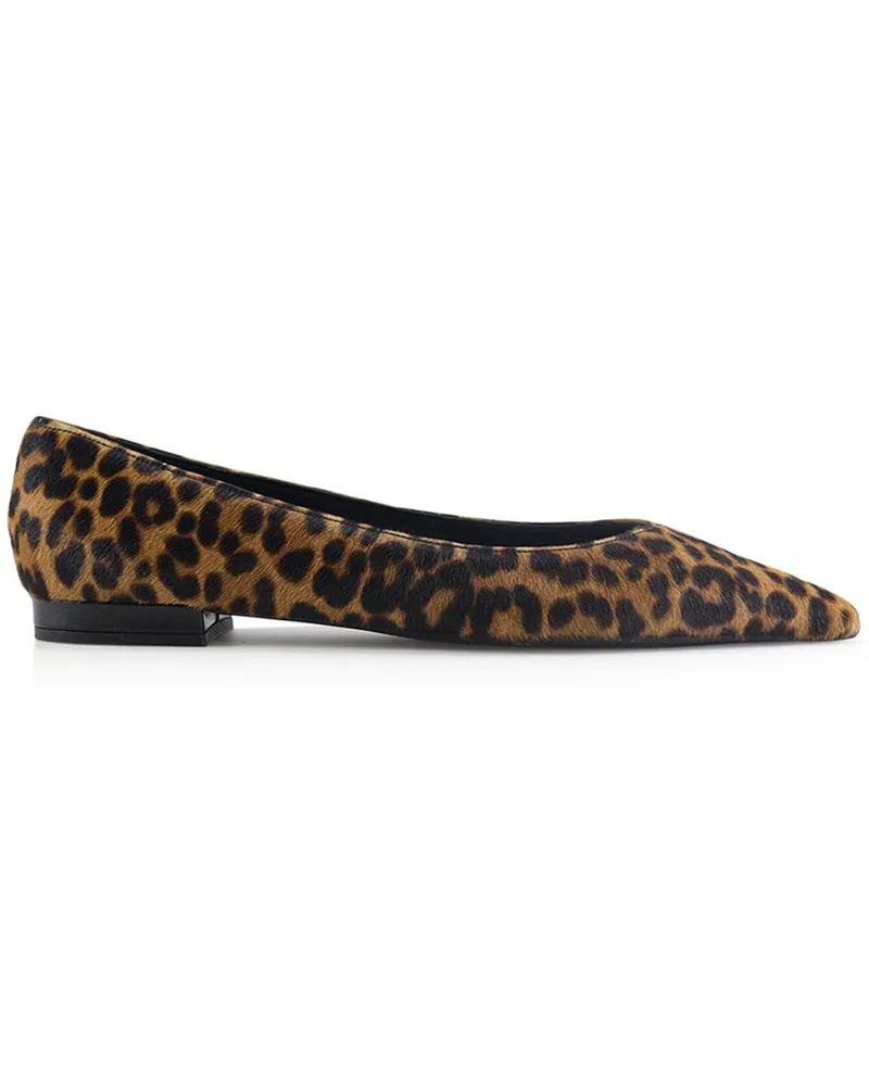 NOTABENE Gisela Ballerinas mit Leoparden-Print - Schwarz Schwarz