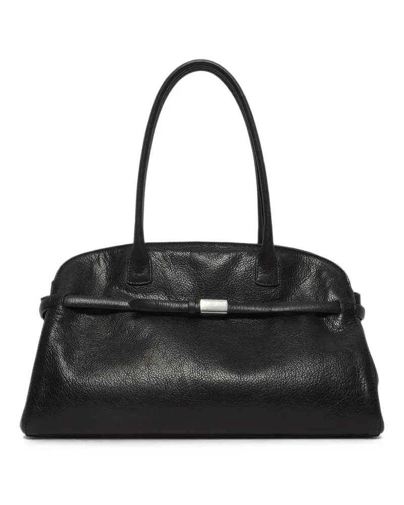 Orciani large Aura Lagoon embossed tote bag - Schwarz Schwarz