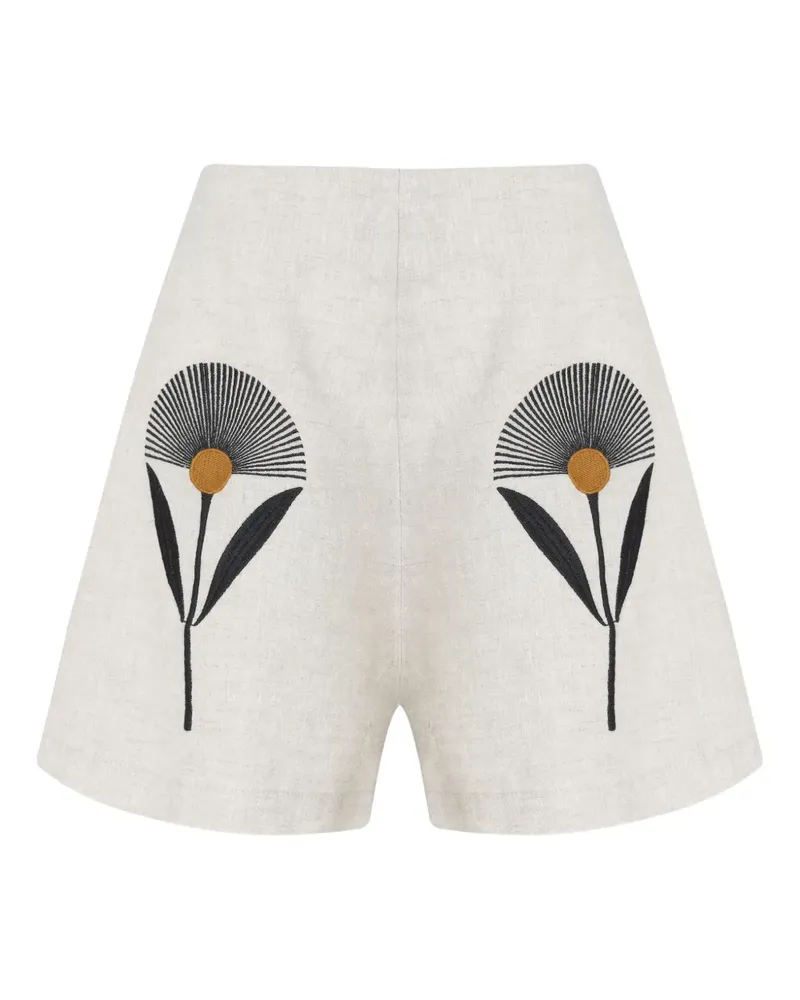 Osklen Shorts aus Leinen - Nude Nude