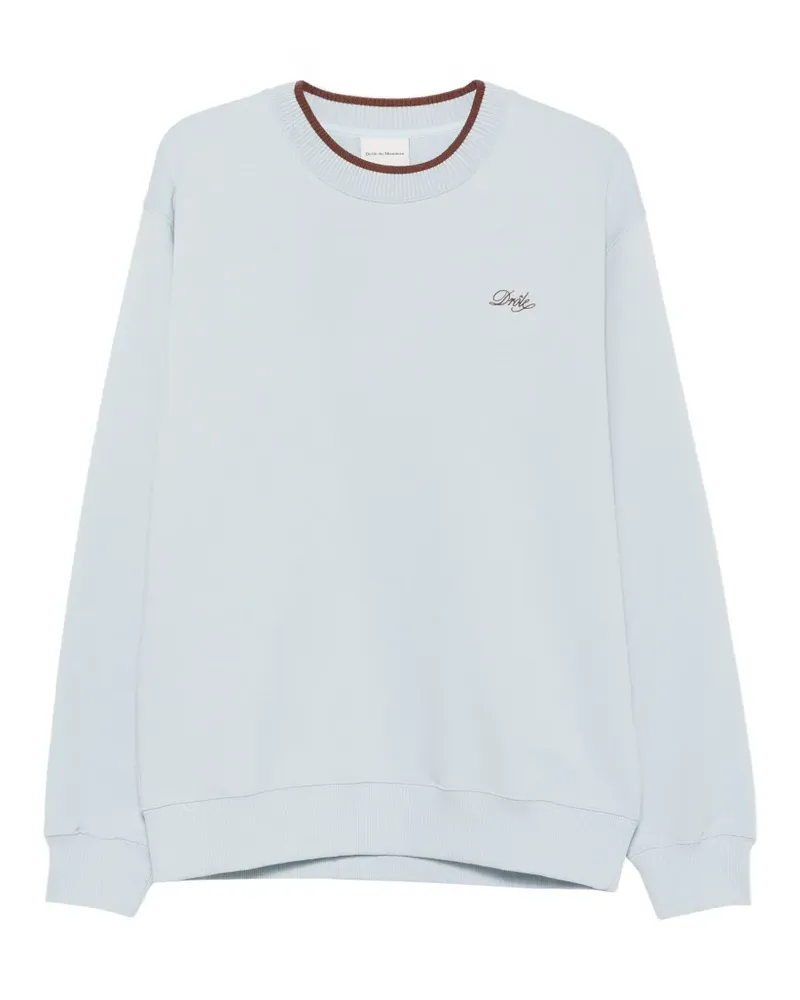 Drôle de Monsieur Sweatshirt mit Logo-Stickerei - Blau Blau