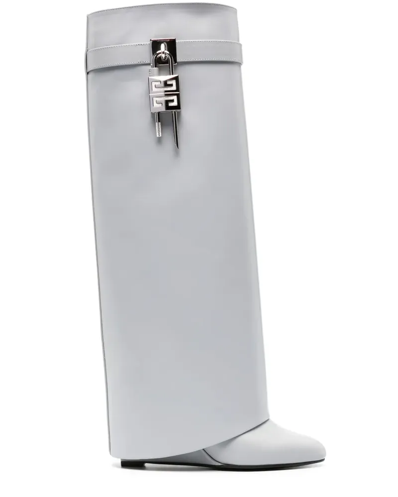Givenchy Shark Lock Stiefel - Grau Grau