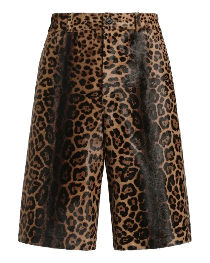Dolce & Gabbana Hose mit Leoparden-Print - Braun Braun