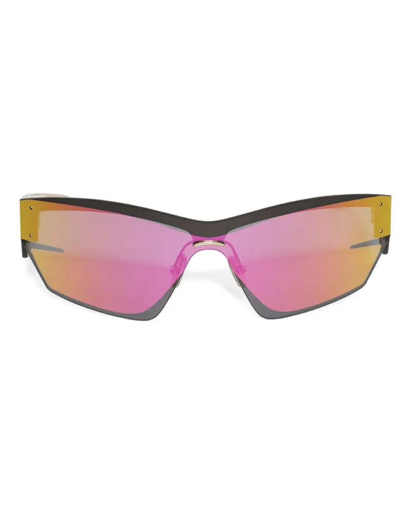 Givenchy Sonnenbrille mit geometrischem Gestell - Schwarz Schwarz