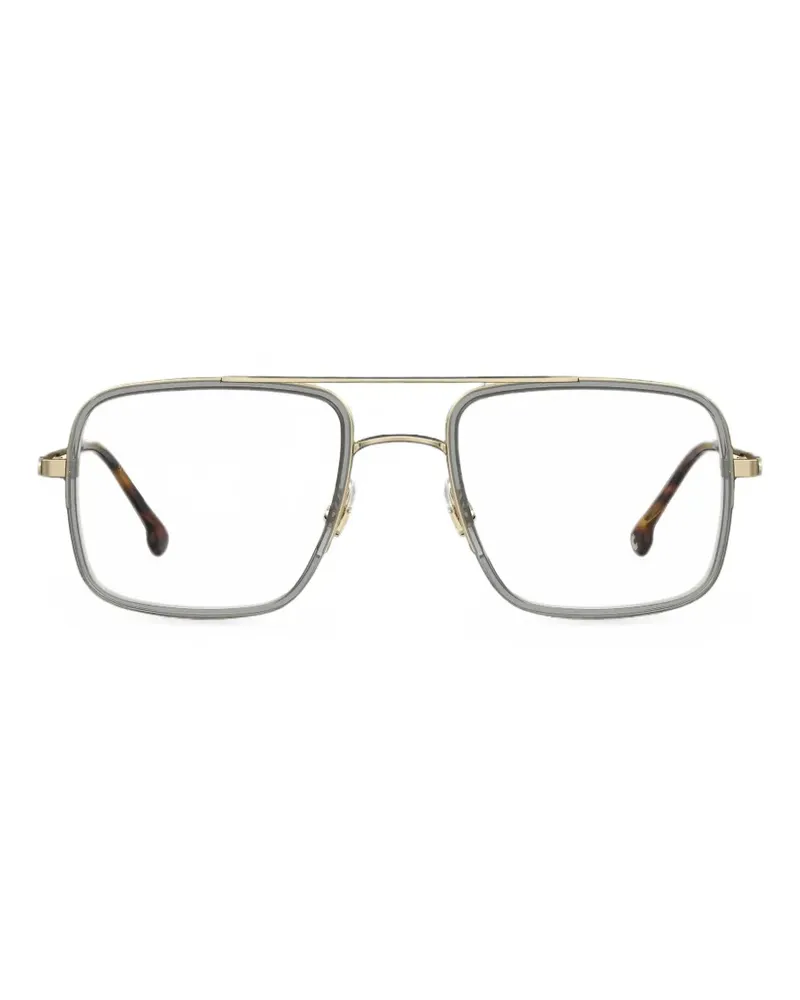 Carrera Eckige Sonnenbrille mit Doppelsteg - Grau Grau