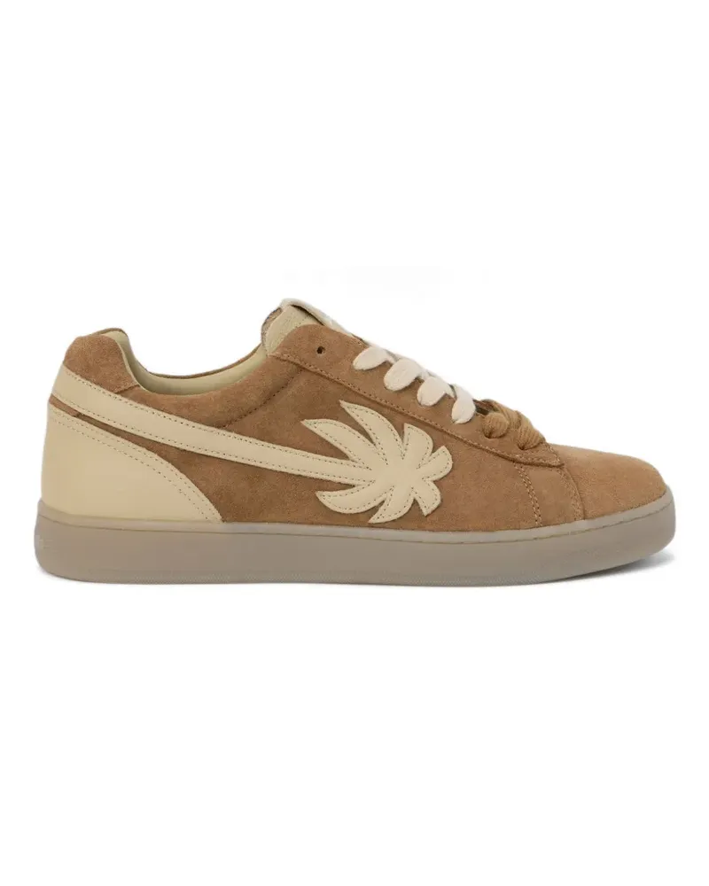 Palm Angels lace-up suede sneakers - Braun Braun