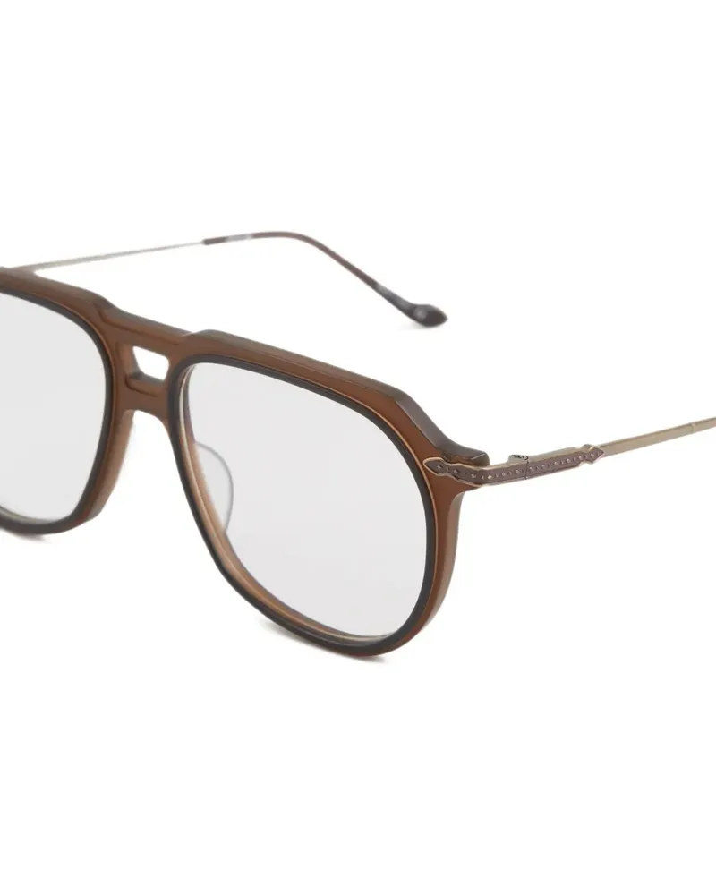 MATSUDA pilot-frame glasses - Braun Braun
