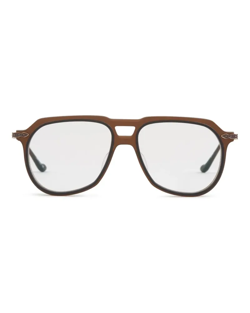 MATSUDA pilot-frame glasses - Braun Braun
