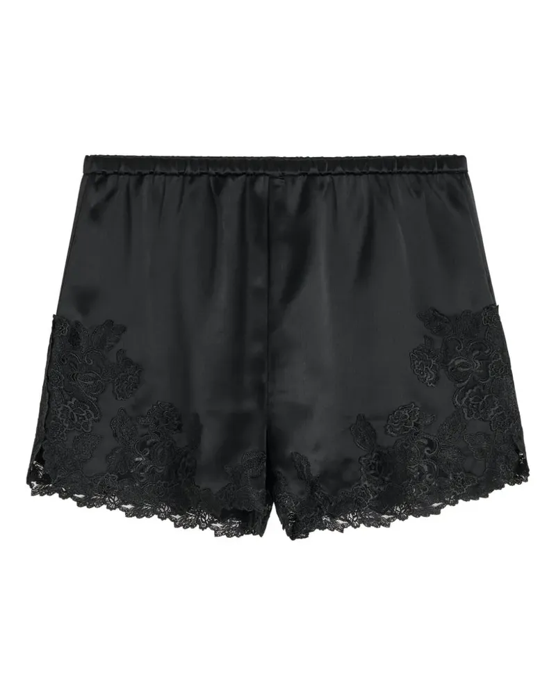 By Malene Birger Eri lace-trim shorts - Schwarz Schwarz
