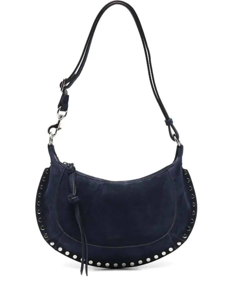 Isabel Marant Oskan Moon studded shoulder bag - Blau Blau