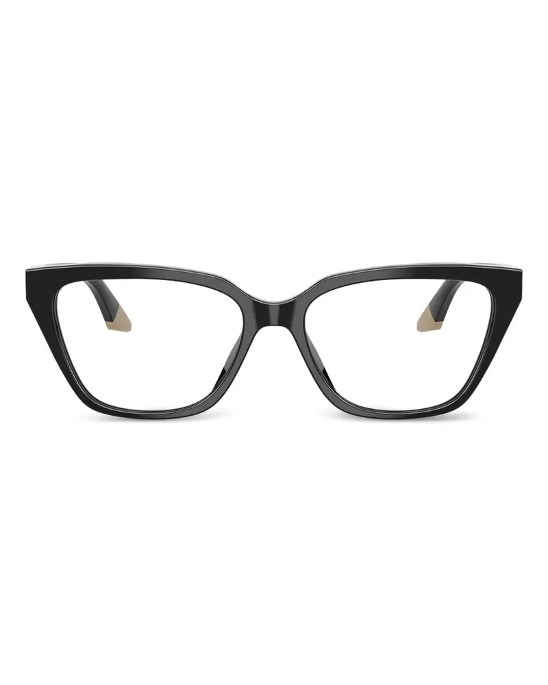 Emporio Armani Brille mit geometrischem Gestell - Schwarz Schwarz