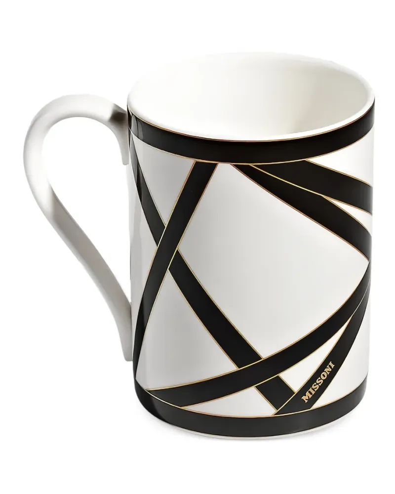 Missoni Nastri Tasse mit geometrischem Print - Weiß Weiß