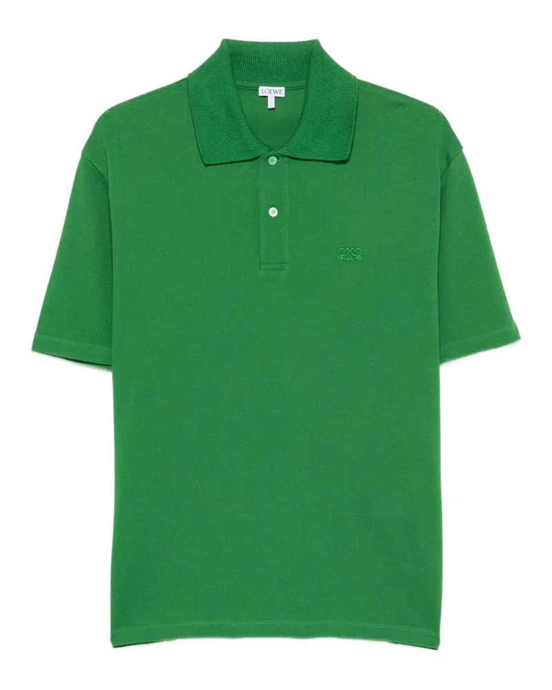 Loewe Anagram-embroidered polo shirt - Grün Grün