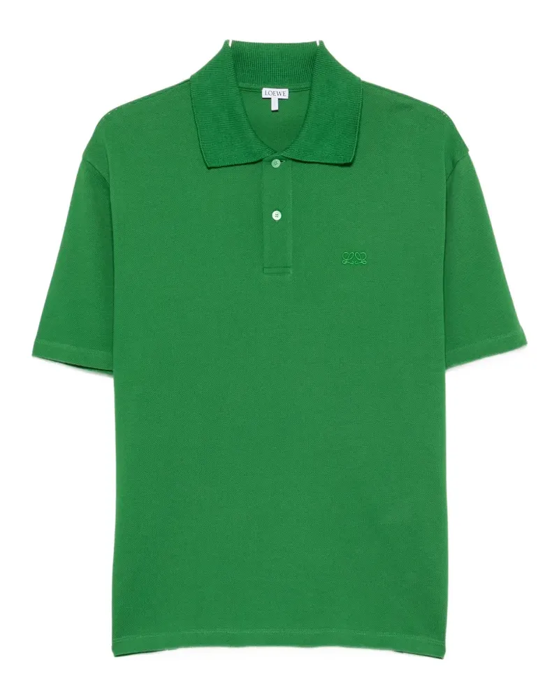 Loewe Anagram-embroidered polo shirt - Grün Grün