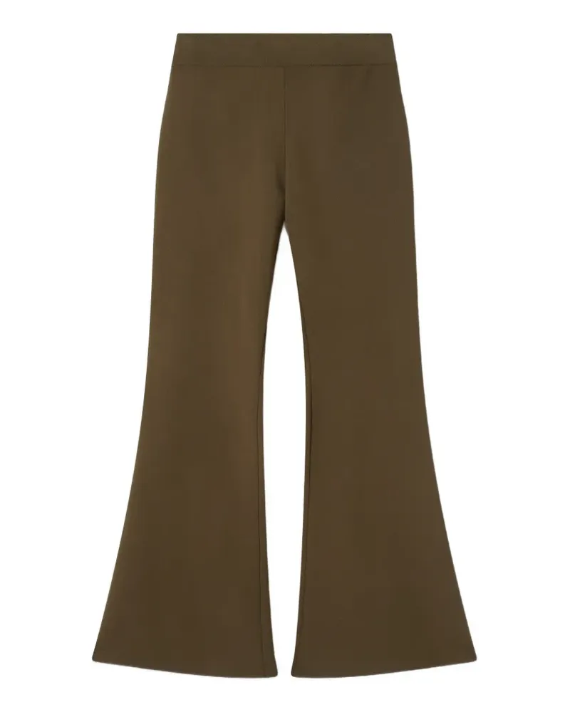 Stella McCartney Ausgestellte Hose - Grün Grün