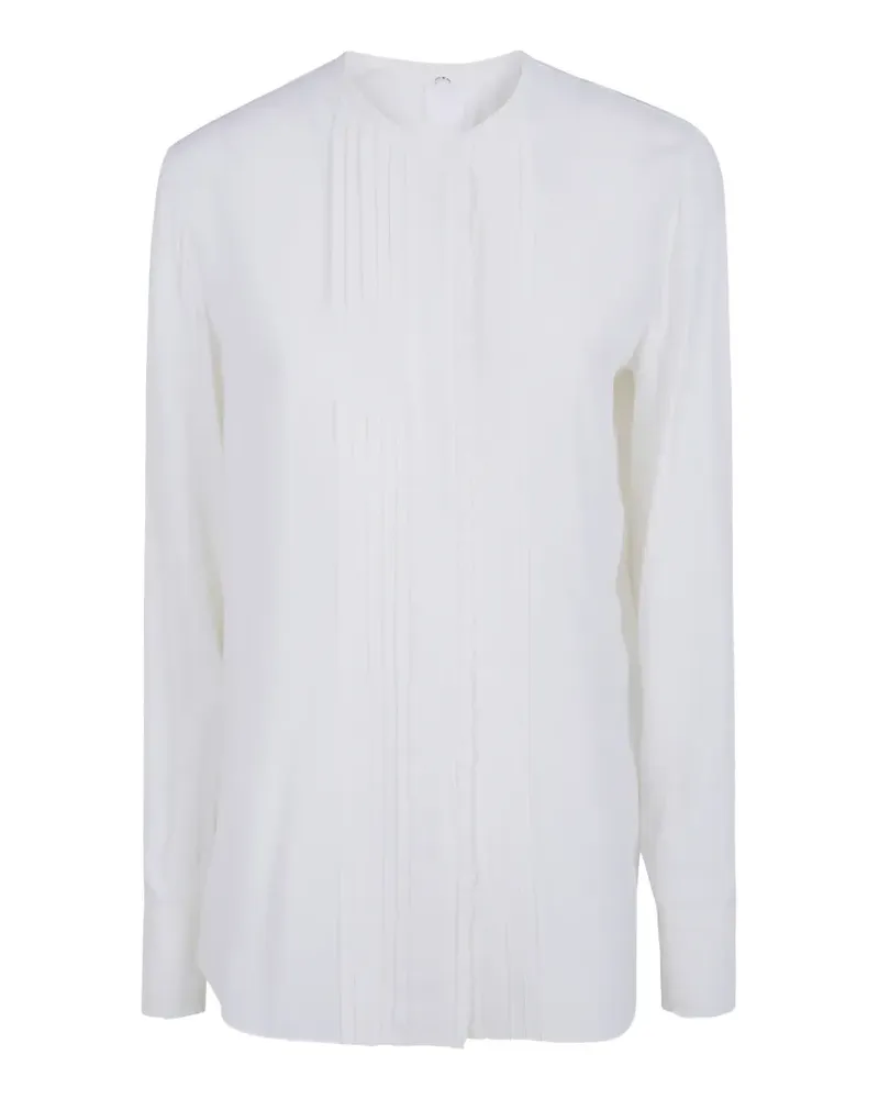 Mantù Bluse mit Rüschen - Weiß Weiß