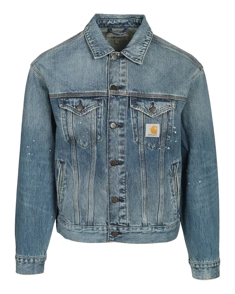 Carhartt WIP Helston paint-splatter denim jacket - Blau Blau