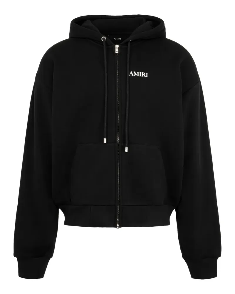 Amiri relaxed zip up hoodie - Schwarz Schwarz