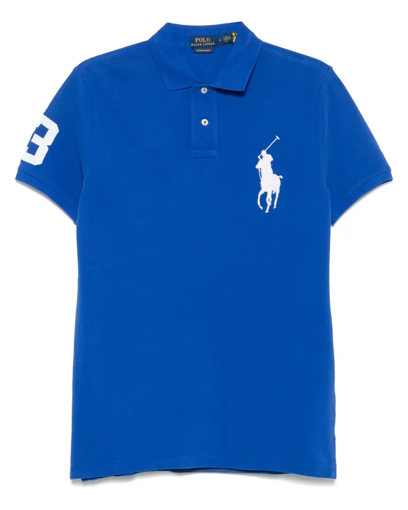 Ralph Lauren Poloshirt mit Polo Pony-Stickerei - Blau Blau